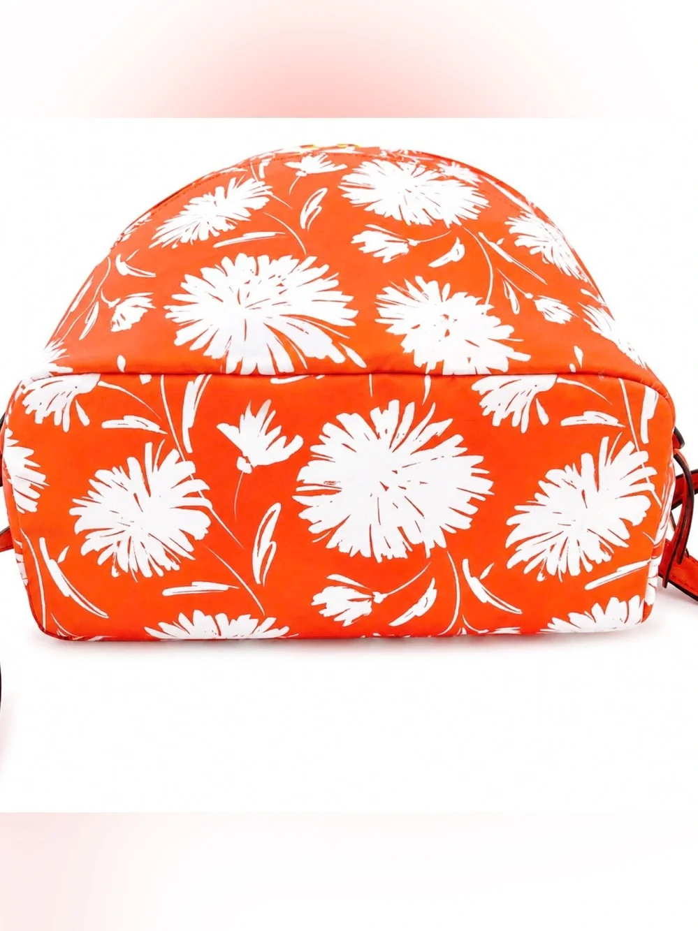 NWOT! Kate Spade Karissa Orange & White Nylon Floral Backpack
